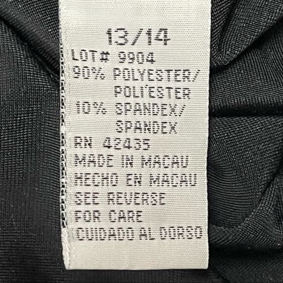 Dawn Joy Vintage Velvet Maxi Dress With Multi Colored Metallic Dots Size 13 Jr - Picture 8 of 10